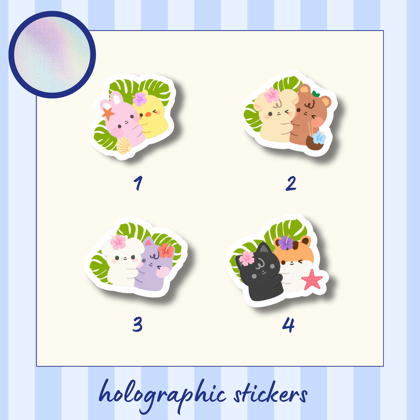 Stickers holographiques - Summerteez