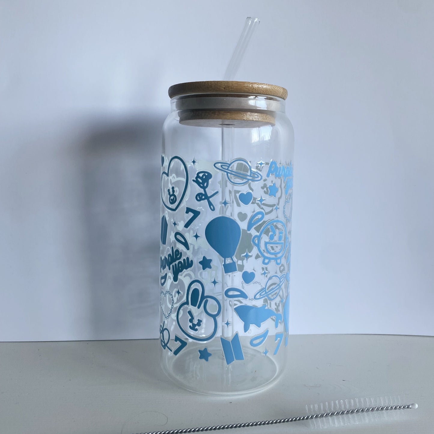 Glass with lid - Skzoo
