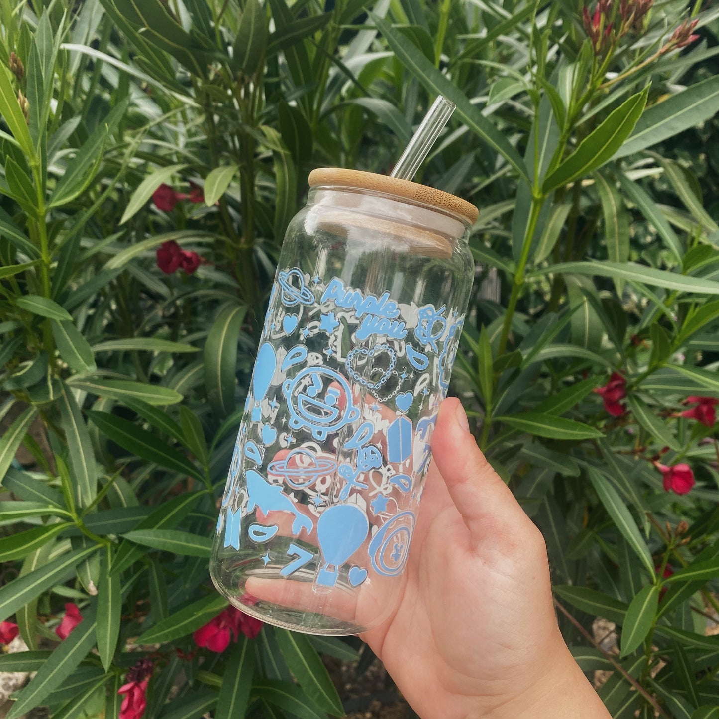 Glass with lid - Skzoo