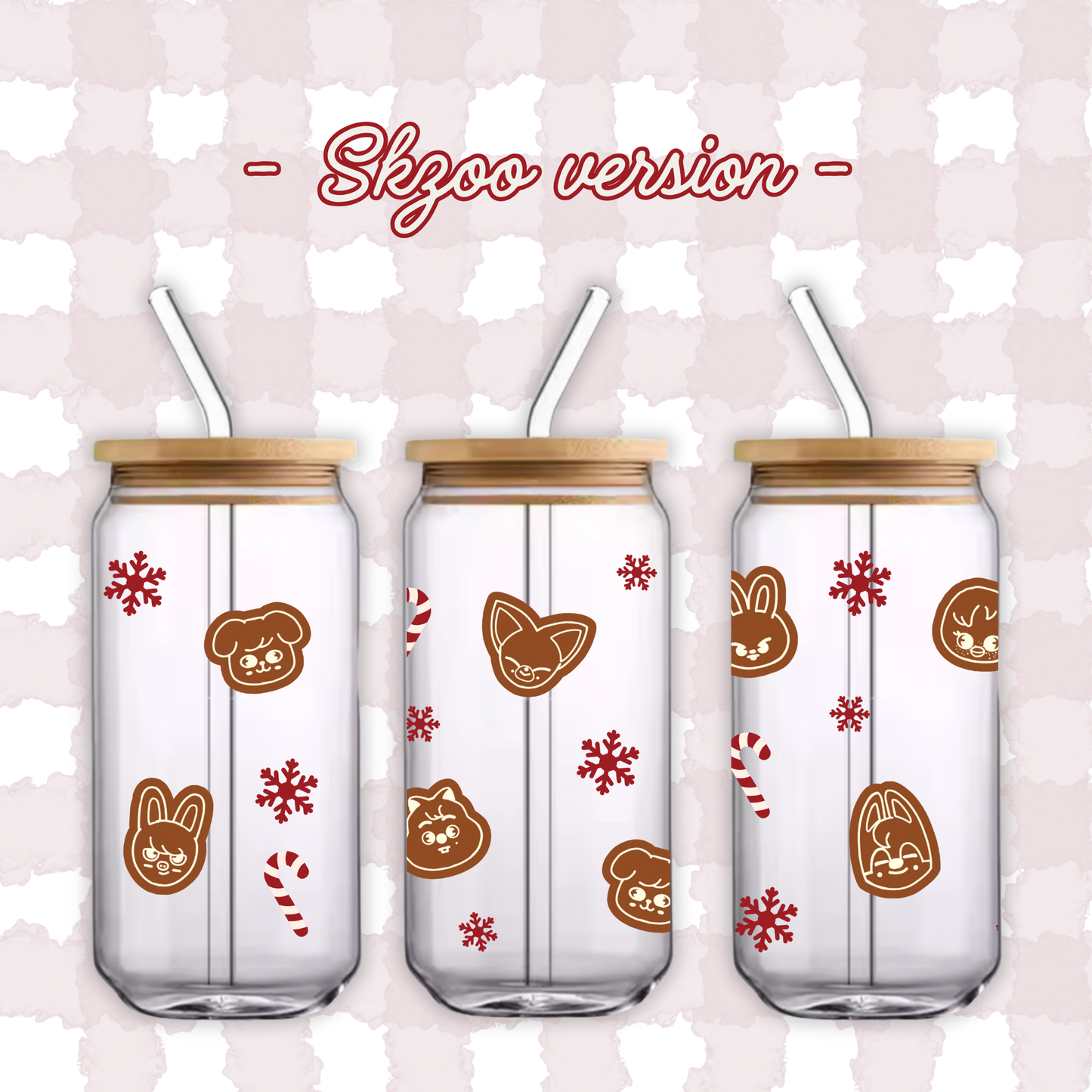 Verre avec couvercle  - Skzoo (Christmas version)