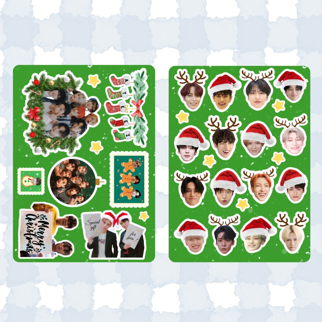 Christmas stickers sheets - Ateez