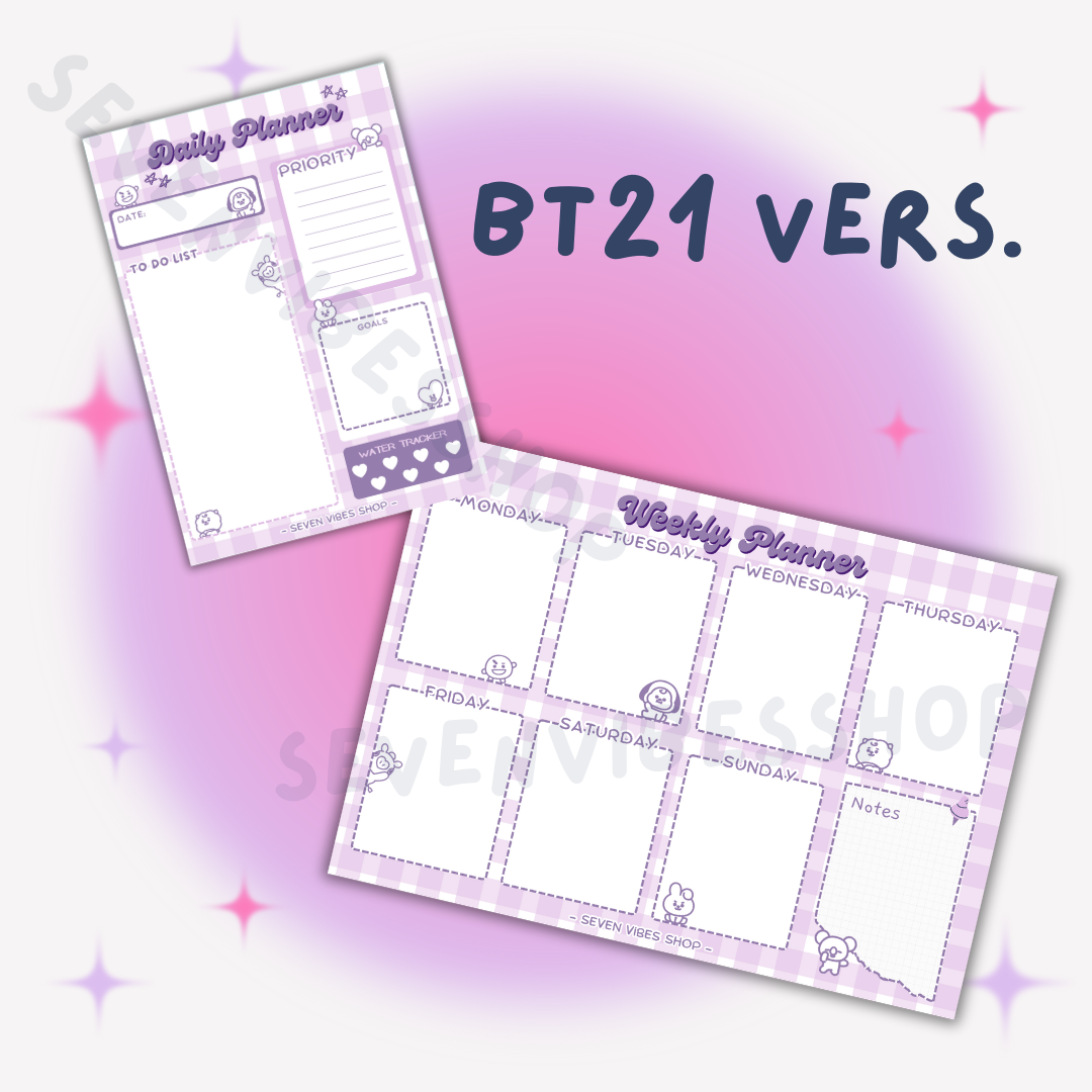 PRE-ORDER - Notepads BT21 vers.