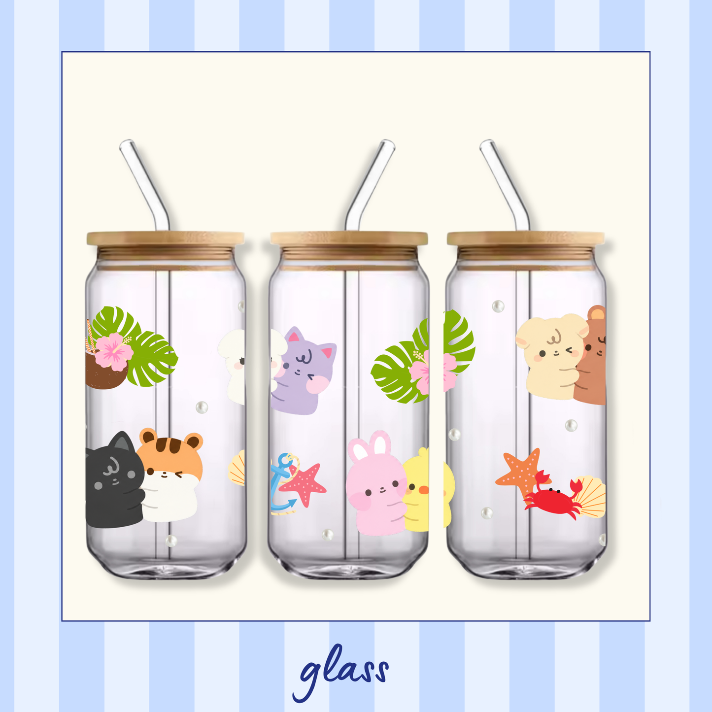 Verre avec couvercle - Summerteez