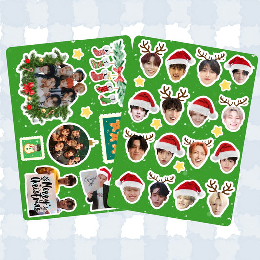 Christmas stickers sheets - Ateez