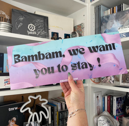 Bannières Bambam (GOT7)  - Paris