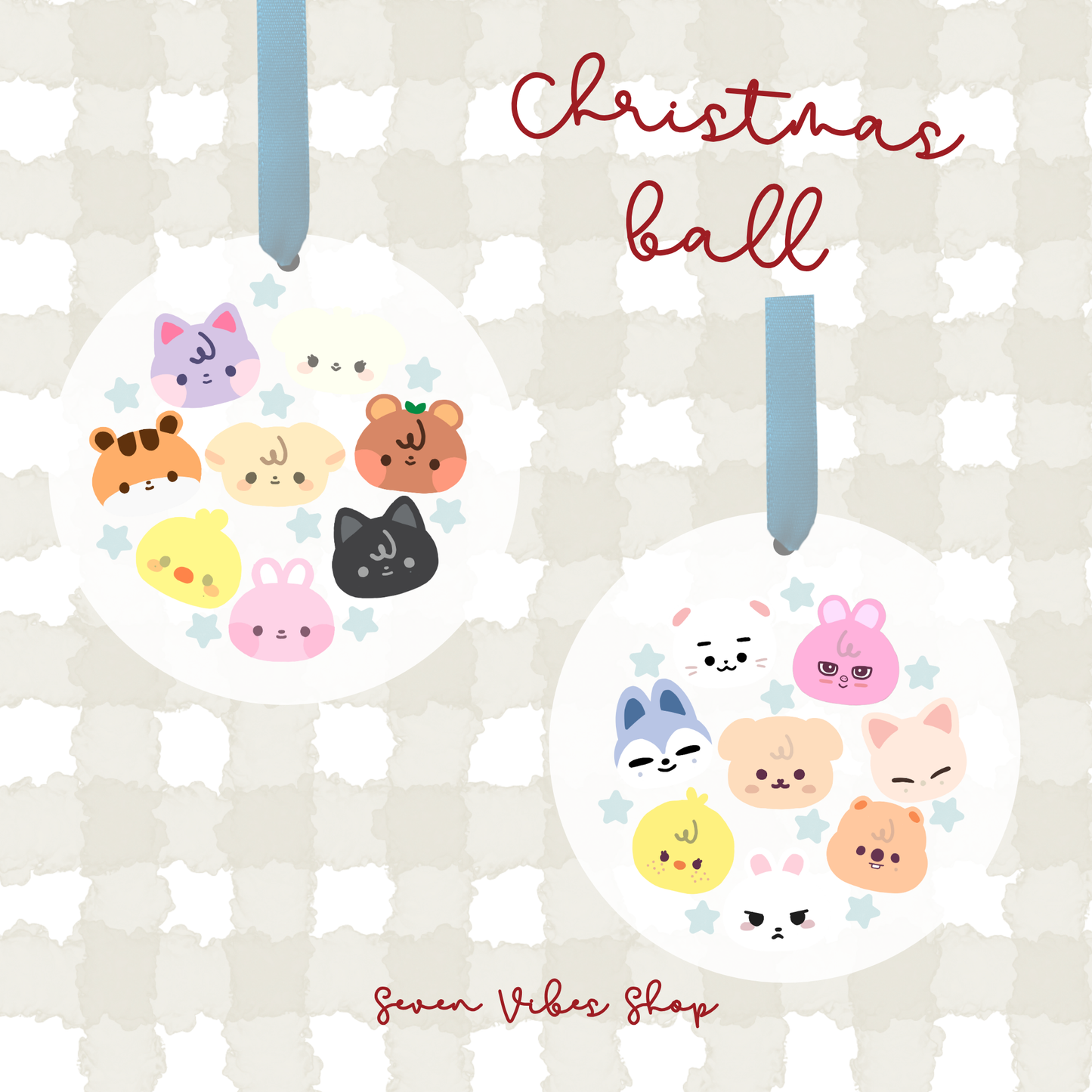 Boule de noel acrylique - Aniteez & Skzoo