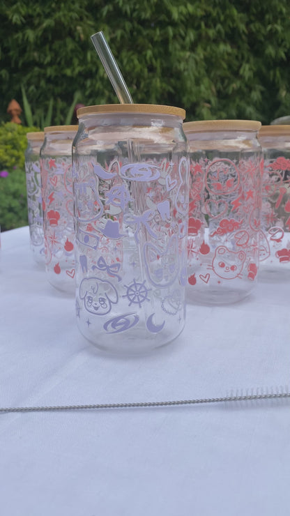 Verre avec couvercle  - Aniteez